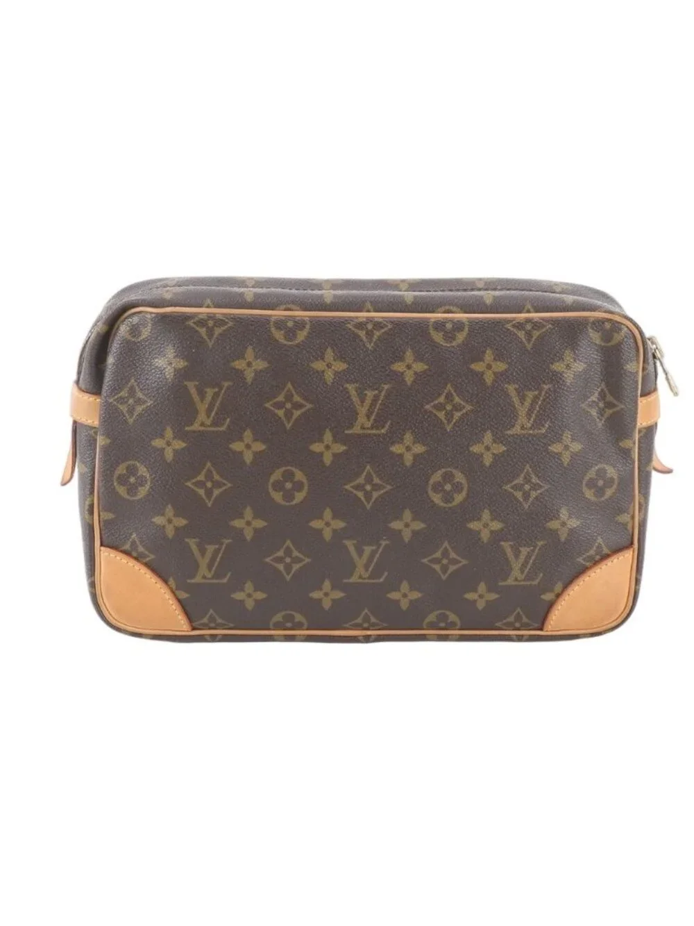 Louis Vuitton Monogram Compiegne 28 Leather Clutch Pouch Business